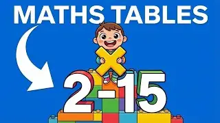 Multiplication Tables From 2 - 15 | Maths Tables 2 To 15 | Tables Of Two To Fifteen Times