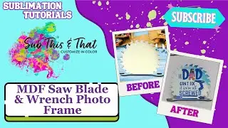 Sublimation MDF Saw Blade & Wrench Frame