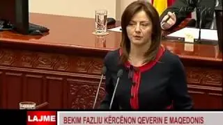 BEKIM FAZLIU KËRCËNON QEVERINË E MAQEDONISË