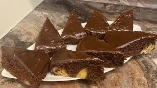 Шоколадный пирог с бананами/Chocolate cake with bananas/Нежный и лёгкий/Рецепт от Лусине/