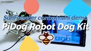 RaspberryPi Robot Dog PiDog Mini demo controlled with App Android via WiFi