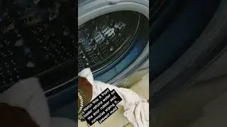 Watch this; A front loader retains water on the door rubber seal, normalize wiping it/prevent mold
