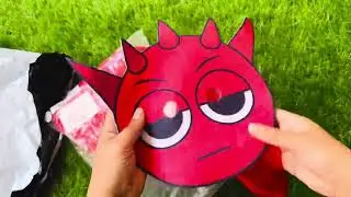 Sprunki Unboxing (Red) Raddy Costume, Unboxing plush toys 2025 