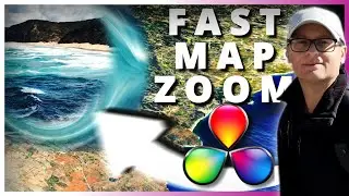 How to Fast Zoom Google Earth Into Your Video [Free Davinci Resolve 18.5] 