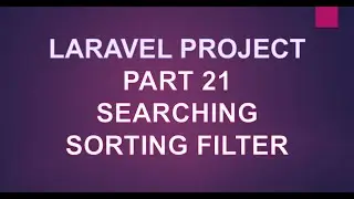 Student Management project pagination with searching and sorting part 21 | laravel project hindi