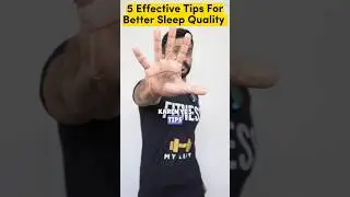 ✅ 😴5 Tips To Improve Your Sleep Quality  