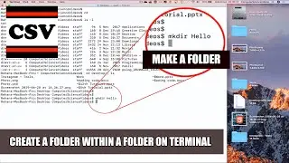 How to CREATE a Folder Within a Folder On a Mac Using Terminal Commands - Basic Tutorial | New