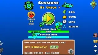 Прохождение уровня Sunshine в Geometry Dash