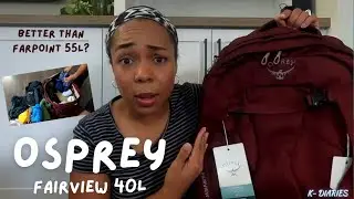 NEW OSPREY FAIRVIEW 40L 2023 REVIEW & Packing | Better than Farpoint 55L? | Korea Diaries Ep 2