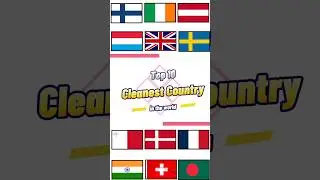 Top 10 Cleanest Country | #shorts