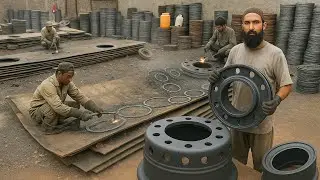 “How Truck Tire Rims Are Manufactured | Heavy Duty Wheel Rim Process”