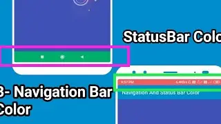 How To Change NavigationBar And StatusBar Color In SketchWare Hindi