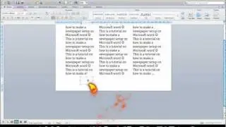 how to change a Microsoft word document into a newspaper layout