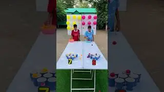 Ping pong challenge between both friend !!