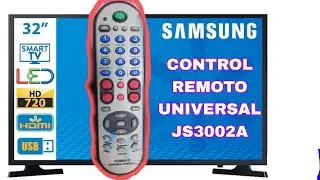 Conectando el Control Remoto Universal [JS 3002A] en Pasos Fáciles, TV SAMSUNG | Guía Completa 2024