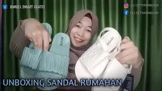 UNBOXING SANDAL RUMAHAN MURAH MERIAH
