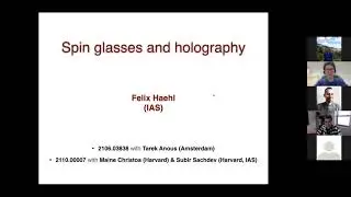 GQFI-UGent-WST Seminar: Felix Haehl "Spin glasses and holography"