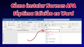 Install APA 7th edition style guidelines in Word