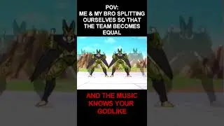 POV: Me and Bro splitting ourselves so that the teams can be equal #meme #dragonballz