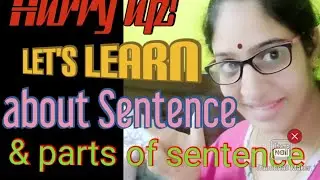 Sentence And Part Of Sentence