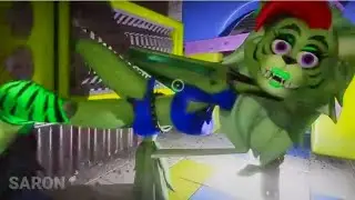 Green Roxanne Wolf + Grinder  = ??? | Poppy Playtime chapter 2 + fnaf SB animation | FNF music