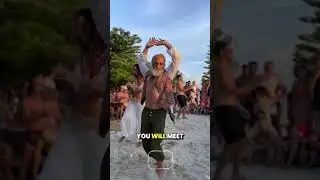 Zen Beach Party and Meditation Hotspot with Nudists: You'll Be Surprised #shorts #beach