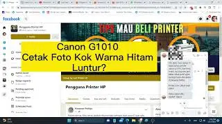 Solusi nya Canon G1010 Cetak Foto Kok Luntur