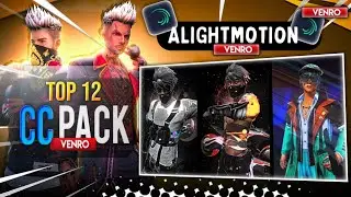 12+ Alightmotion cc pack | Free Fire High Quality cc pack 🔥| Xml & Link 👇|| Venro Editz