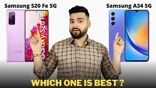 Samsung Galaxy S20 FE vs Samsung Galaxy A34 - Full Comparison | Should I buy Samsung S20 FE ??🤔