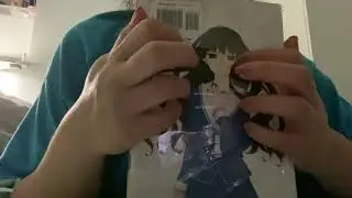 ASMR Gentle tapping on books + soft whispering (Fruits basket)