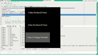 Python in Emacs 0032 -- How to use Emacs to do quick text-markup for python kivy?