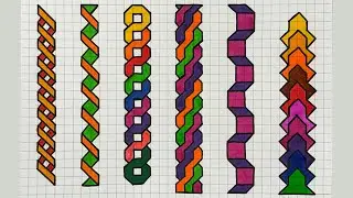 Graph Paper Magic: Easy DIY Pixel Patterns, Cross-Stitch Templates, And Doodle Grid Art ✍🏻🌈