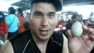 White Guy Eats Balut In The Philippines