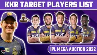 KKR TARGET PLAYERS 2022 MEGA AUCTION || KKR TARGET PLAYERS 2022 || KKR NEW SQUAD IPL 2022 ||