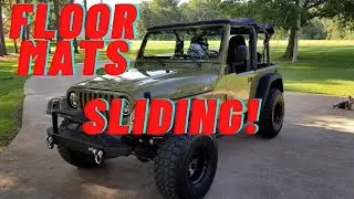 Floor mats sliding on Bed-lined Floor Fix(Jeep Wrangler)