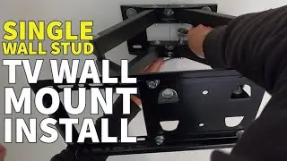 How to install a TV wall mount into one timber stud