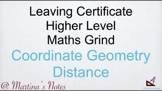 Maths Grind LCHL Coordinate Geometry - Distance