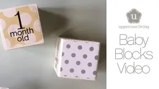 Uppercase Living Baby Months Block