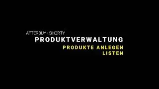 #Video3: Produkte listen