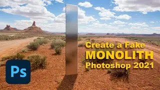 MONOLITH -How to Create a fake Monolith in PHOTOSHOP 2021