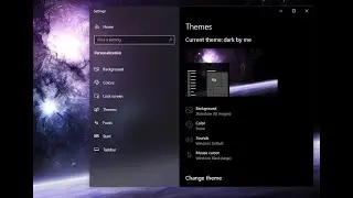 how to change themes on window 10