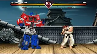Optimus Prime VS Ryu—High Level Intense Fighting！