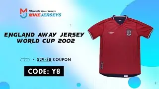 England Away Jersey World Cup 2002 - Minejerseys Unboxing Review #soccer #cheapjersey