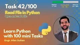 📂 Python File Handling | Open & Read a File in Seconds! | Task 42/100 - Learn Python with 100 tasks