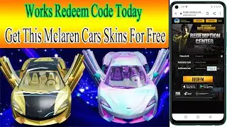 PUBG Redeem Code Today | Get Free Mclaren Car Skin In PUBG Mobile | 100% Works |Free Skins PUBG 2021