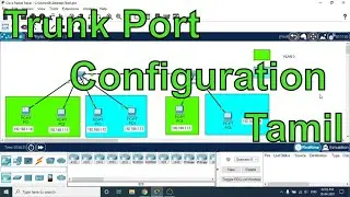 How to configure Trunk port in Packet Tracer|| Tamil|| DineshKumar