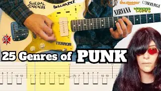 25 Genres of PUNK (with Guitar TAB)
