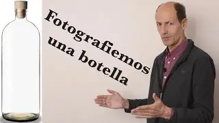 Fotografiemos con contorno oscuro una botella de vidrio Curso de fotografía 192