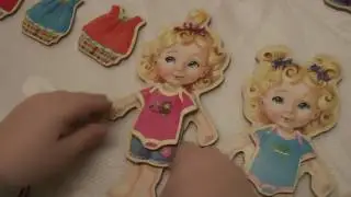 наряжаем картонных кукол в костюмы