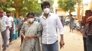 Actor Sivakarthikeyan and his wife Casted their Vote | TN Election 2021